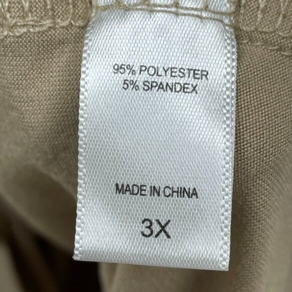 Muk Luks Womens 2-Pack Sleep Dress 3X Beige & Leopard Polyester Blend a0353 - Picture 5 of 7